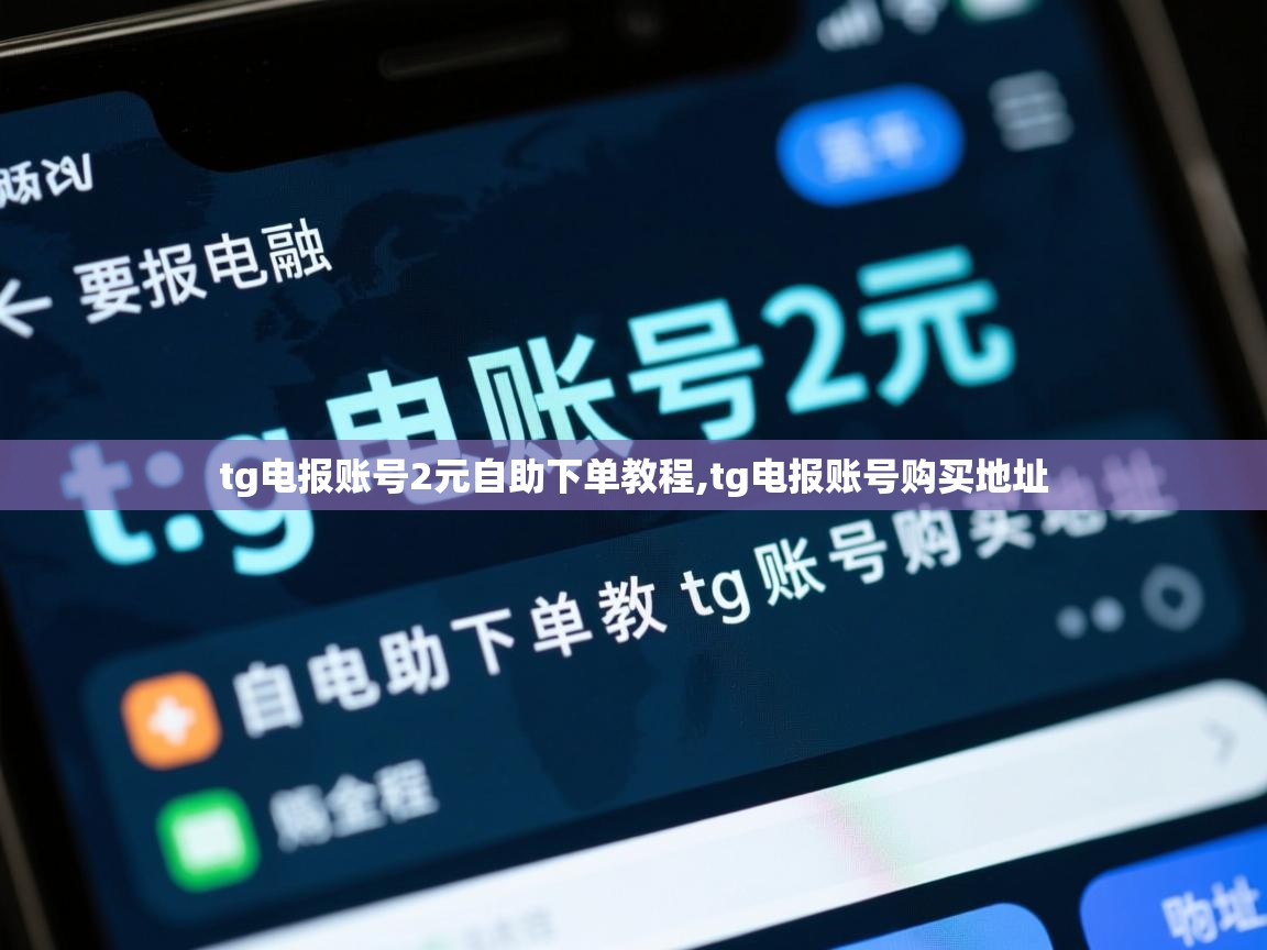 tg电报账号2元自助下单教程,tg电报账号购买地址