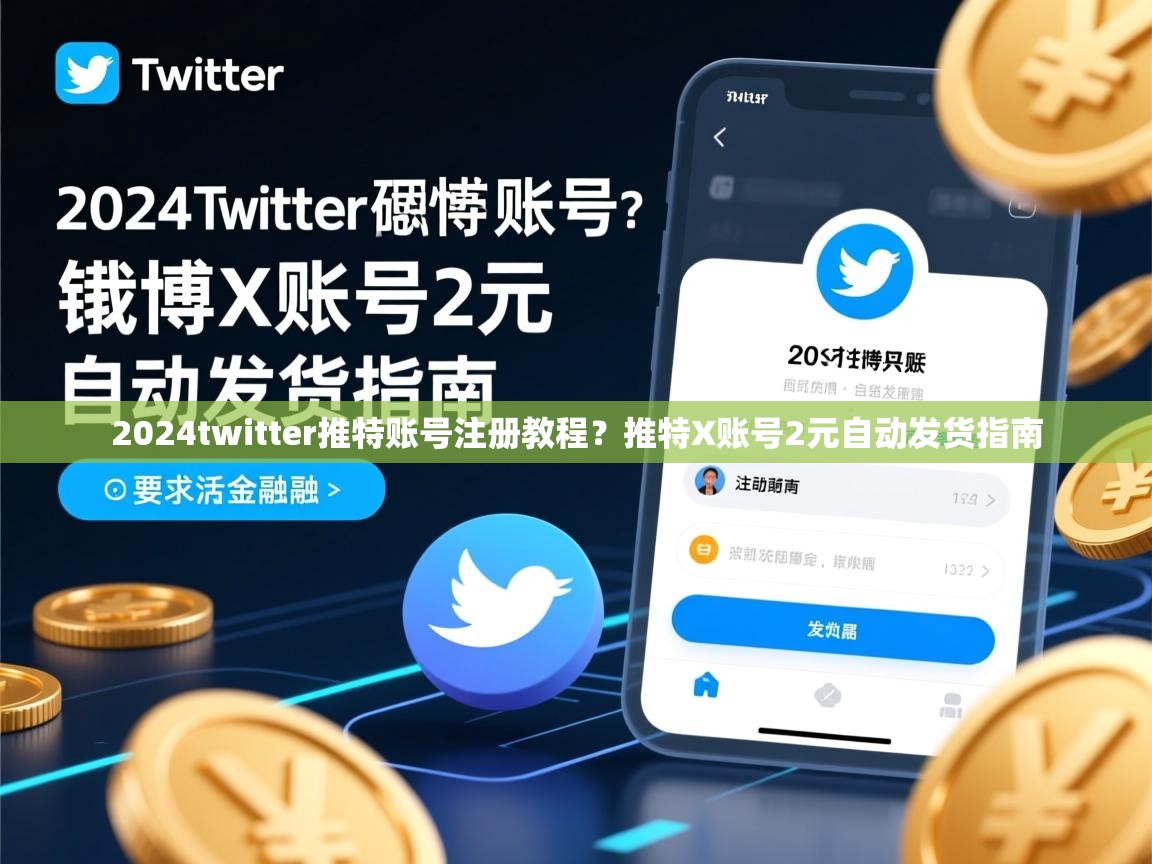 2024twitter推特账号注册教程？推特X账号2元自动发货指南