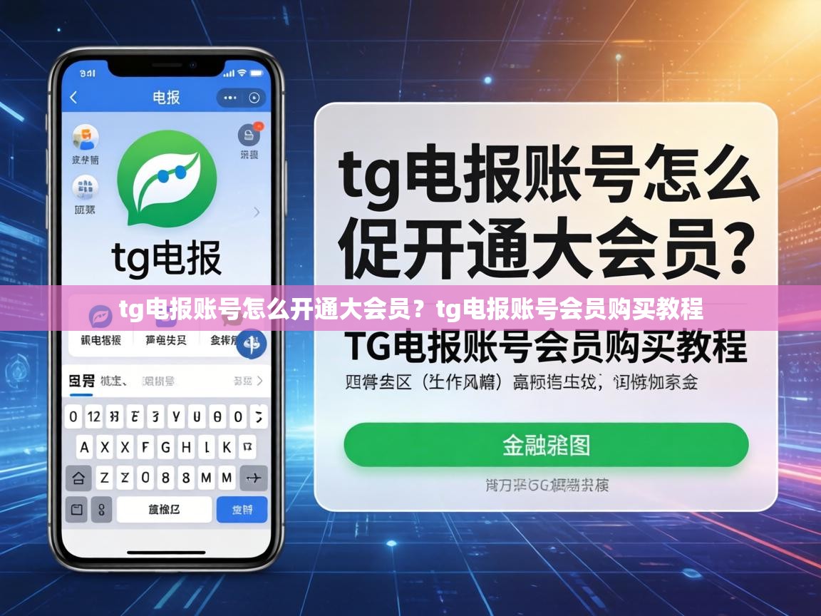 tg电报账号怎么开通大会员？tg电报账号会员购买教程