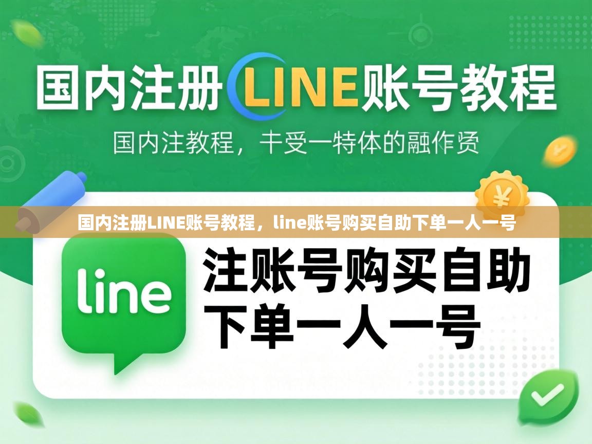 国内注册LINE账号教程，line账号购买自助下单一人一号